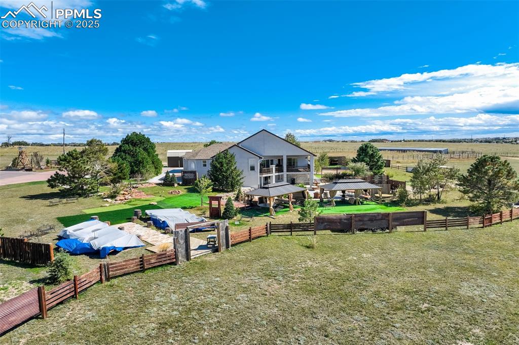 Image 49 of 50: Aerial view of sparsely populated area