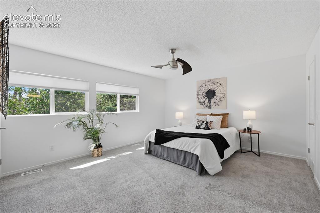 Image 10 of 29: Large primary bedroom great light from windows tons of space!