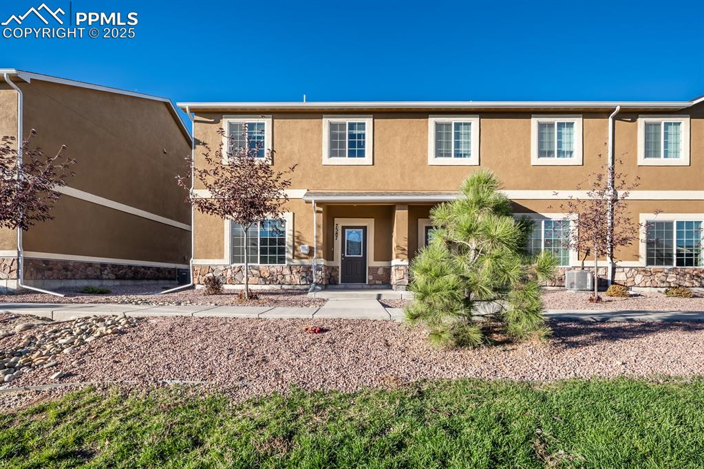 Caption: Front of Structure