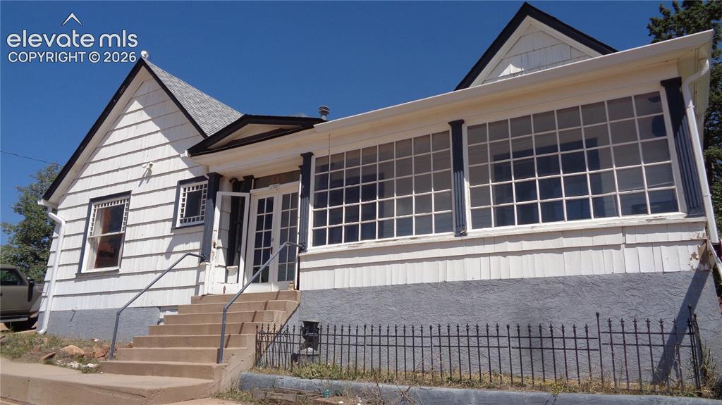 Caption: Front of Structure