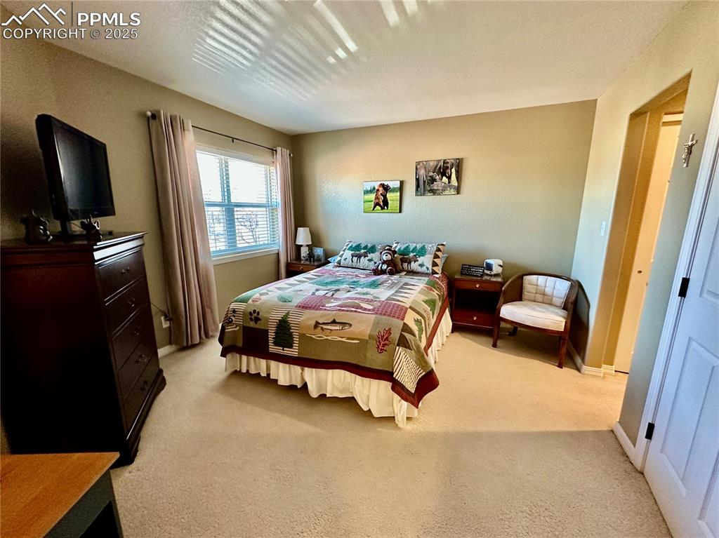 Image 30 of 41: Bedroom featuring light colored carpet and baseboards