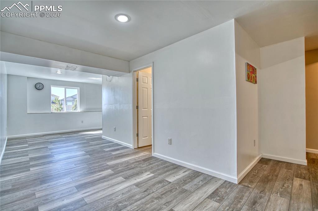 Image 32 of 46: Family Room in basement