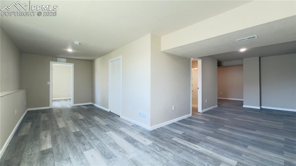 Image 33 of 46: Family Room in basement