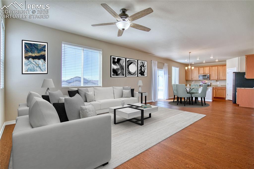 Image 4 of 46: Living room - virtually staged