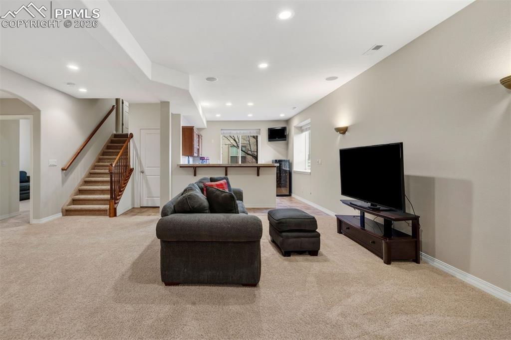 Image 39 of 50: Another look at the basement space 