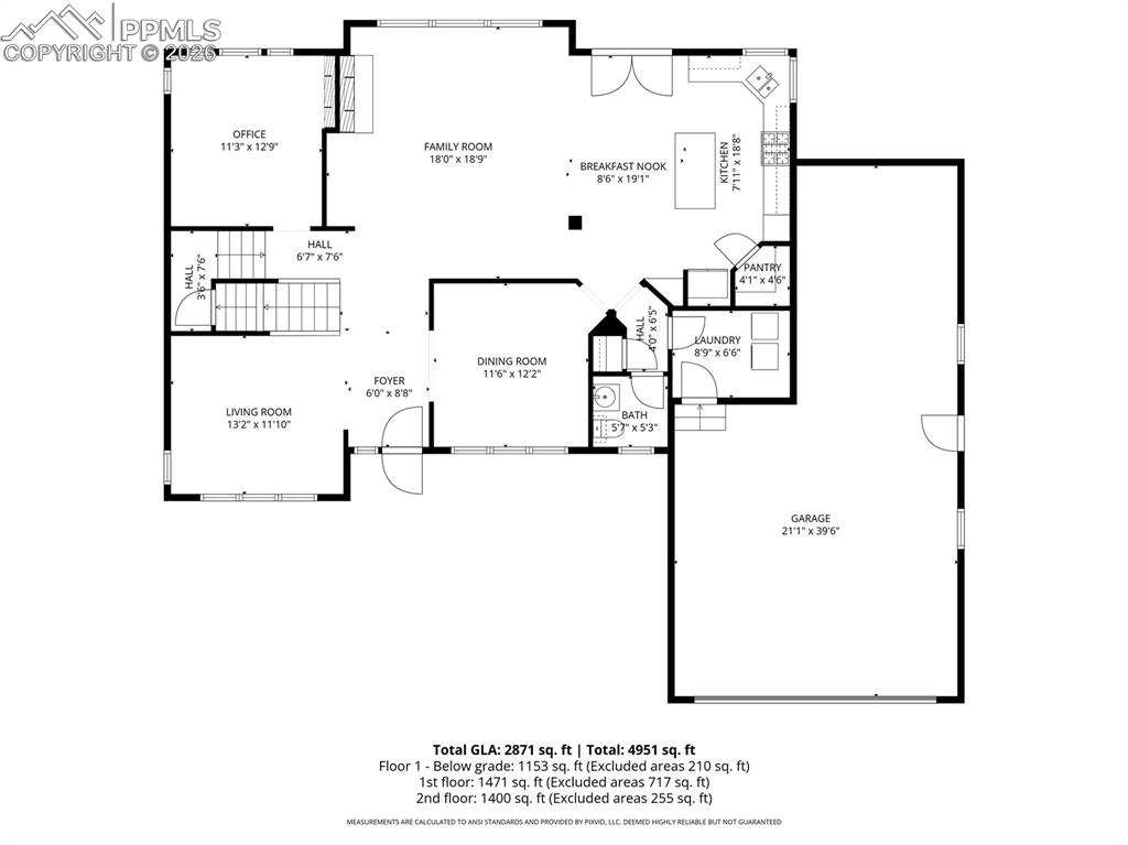 Image 48 of 50: Main Level floorplan 