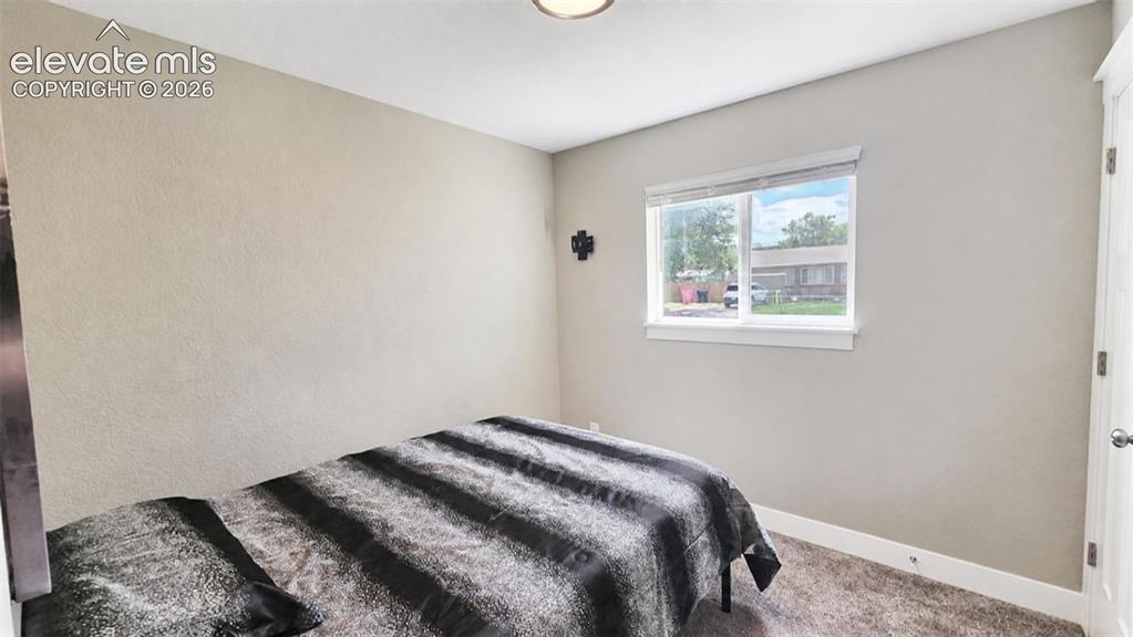 Image 22 of 31: Neutral wall paint, white trim, and carpeted flooring