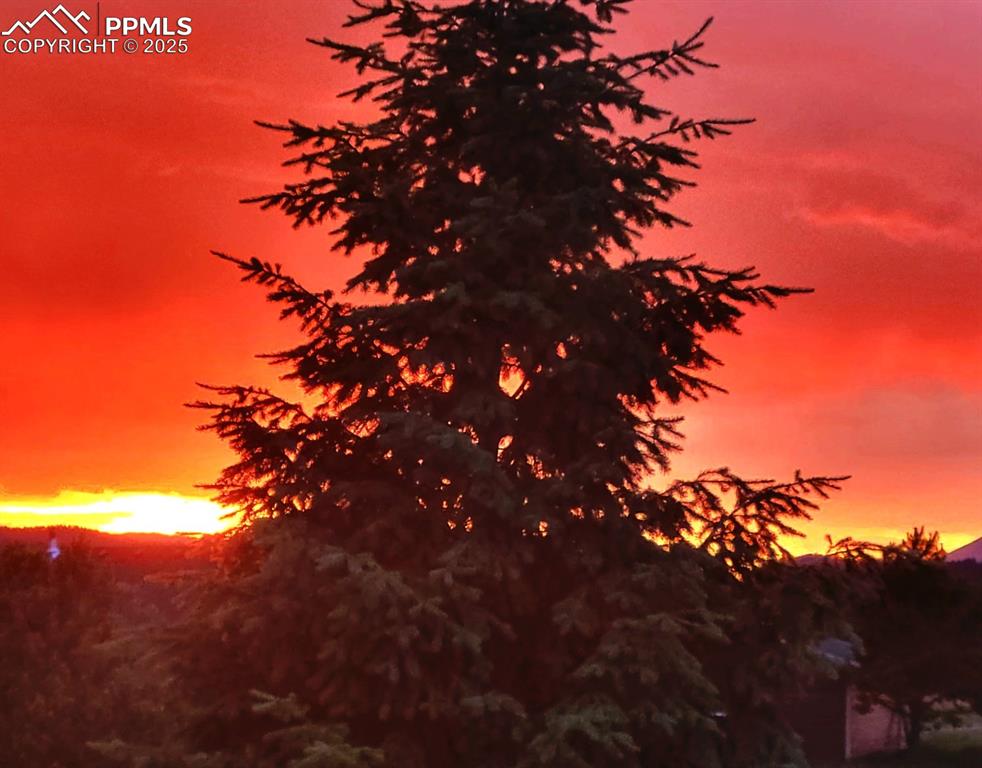 Image 4 of 50: Beautiful sunsets from the front porch
