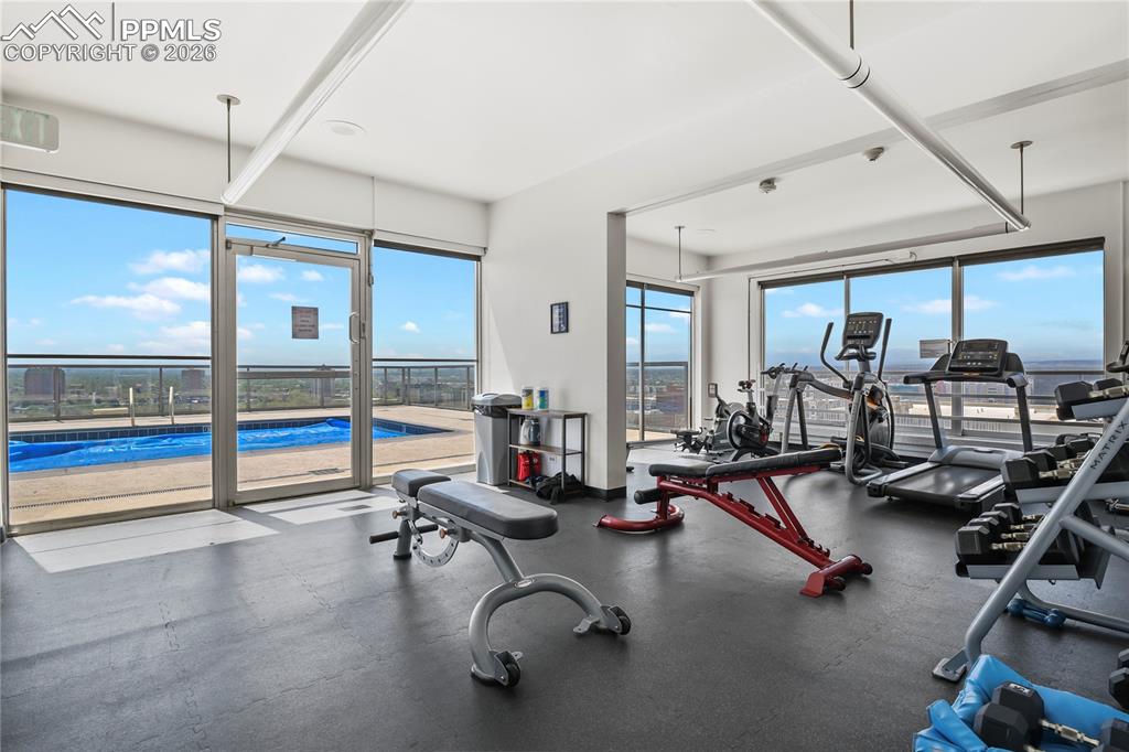 Image 25 of 30: Look at the fitness center ready for you