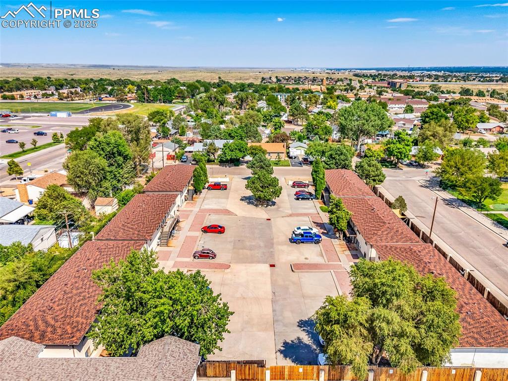 Caption: Aerial view