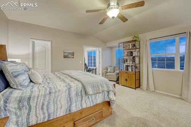 Image 20 of 44: Primary bedroom with attached walk in closet and office.
