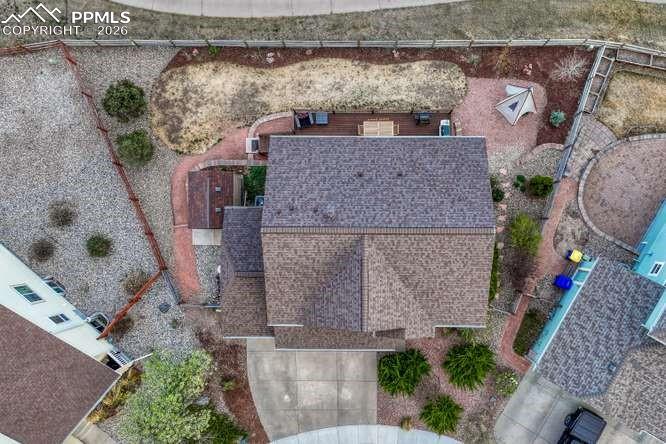 Image 41 of 44: aerial view to show yard