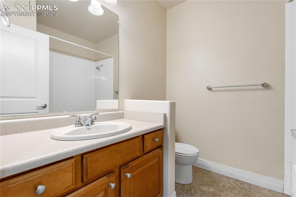 Image 33 of 47: Lower level bathroom