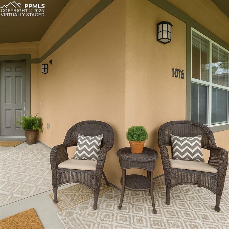 Image 38 of 47: Virtually staged front porch