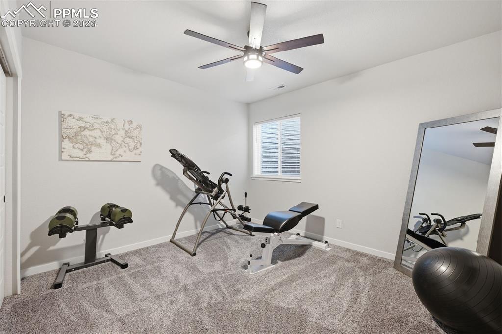 Image 37 of 46: Bedroom 3 could be a gym!