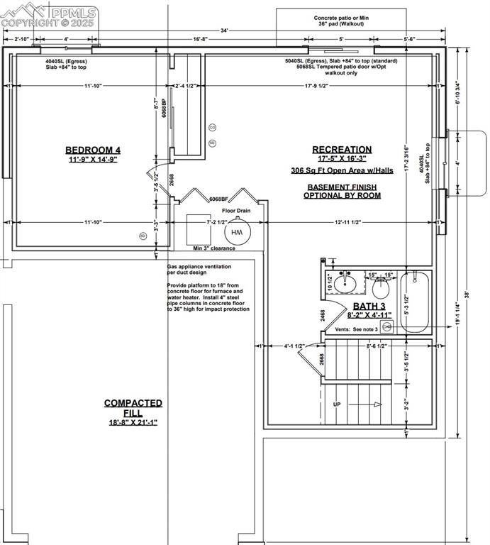 Image 28 of 29: Basement floor plan