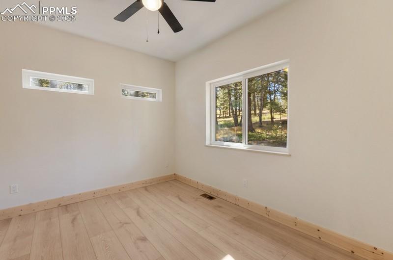 Image 20 of 37: Spare room featuring healthy amount of natural light, light wood finished f