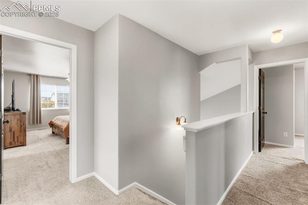 Image 16 of 46: Upstairs features 4 bedrooms and 2 bathrooms.