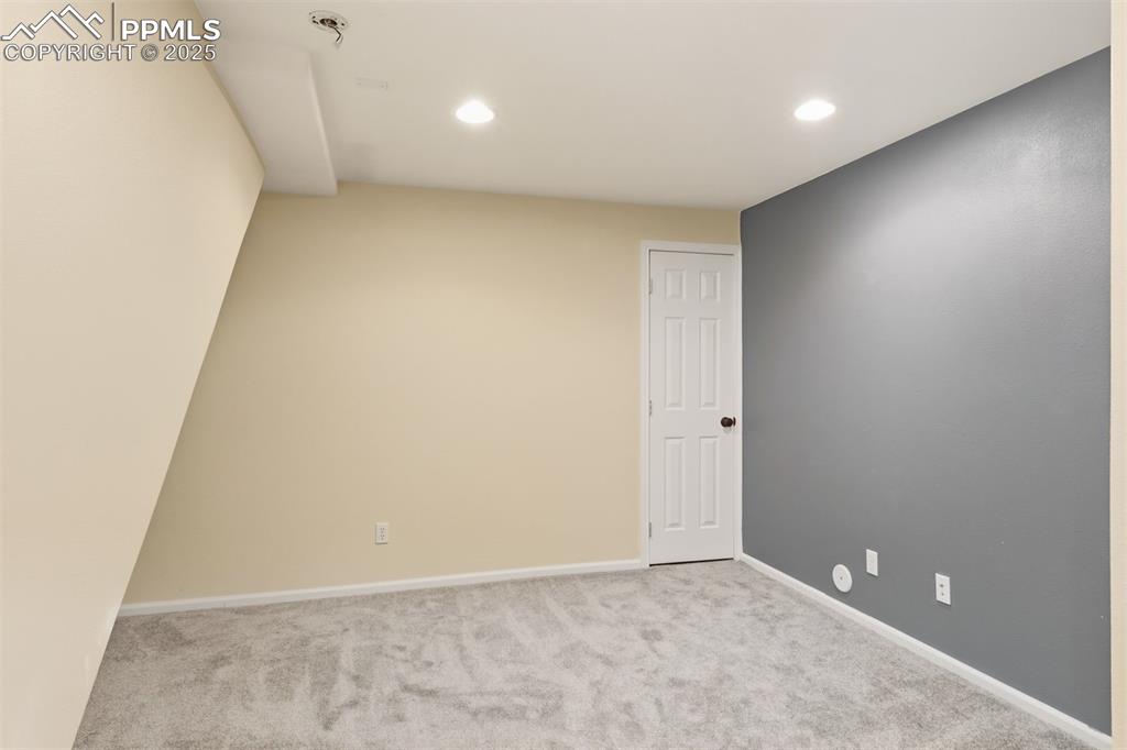 Image 35 of 46: Bonus room in the basement does not have a window. 