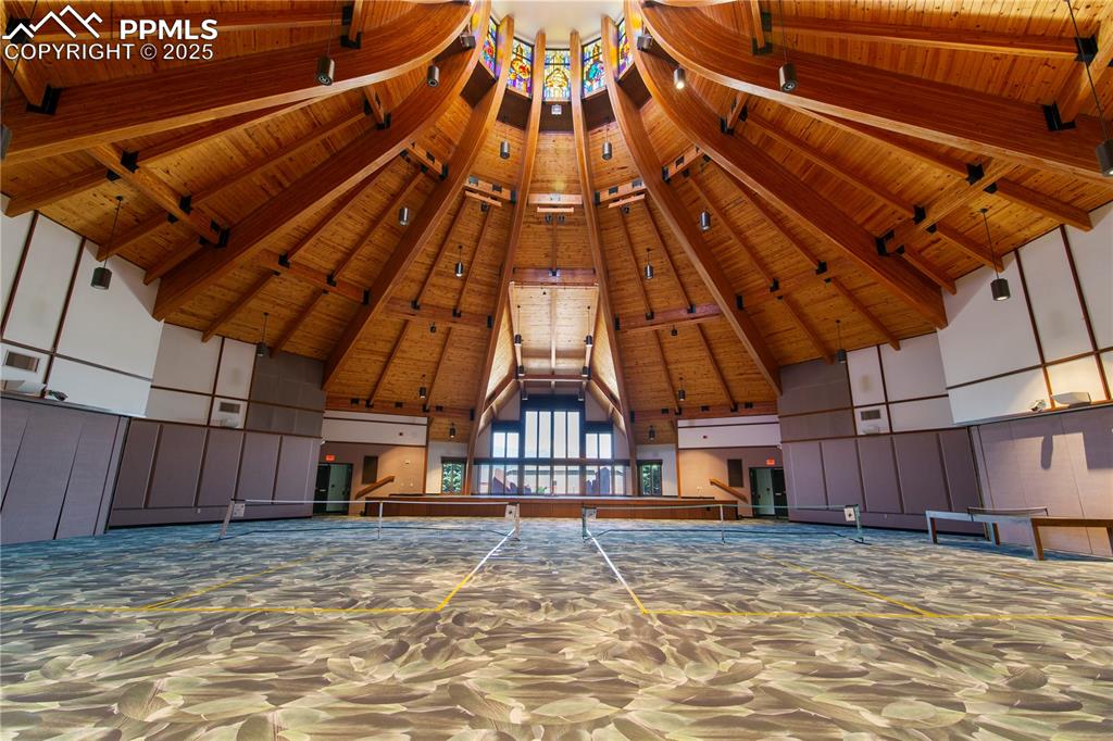 Image 28 of 36: Community center pickleball courts.