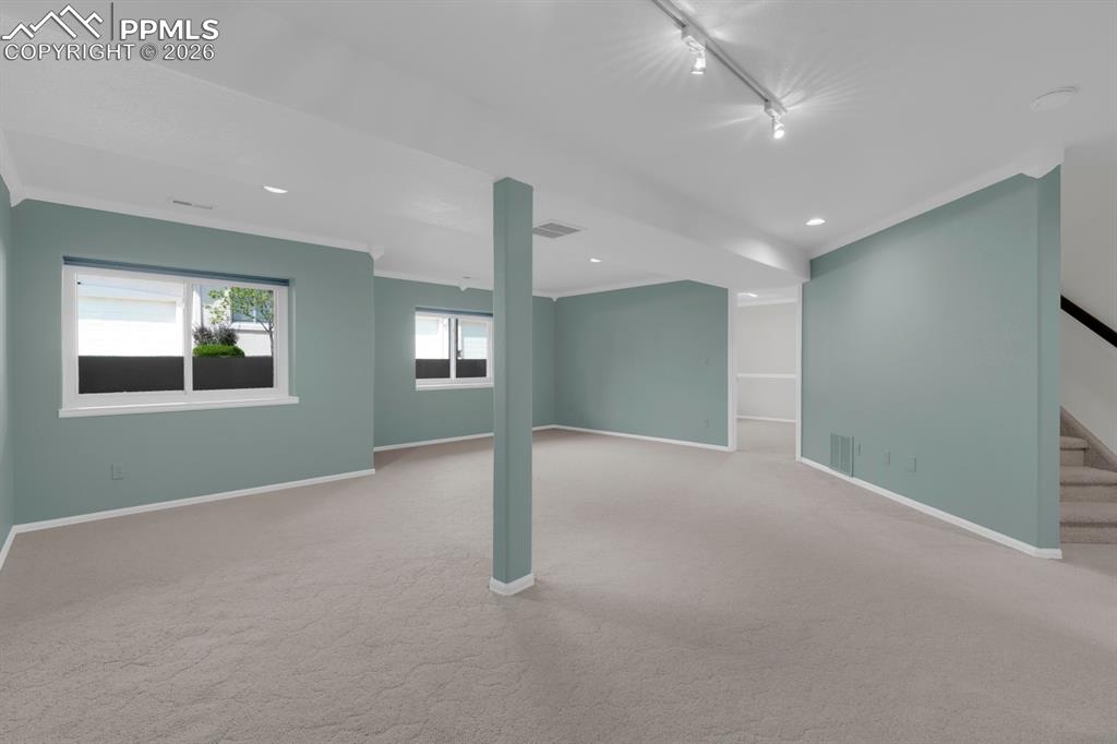 Image 27 of 43: Basement recreation room