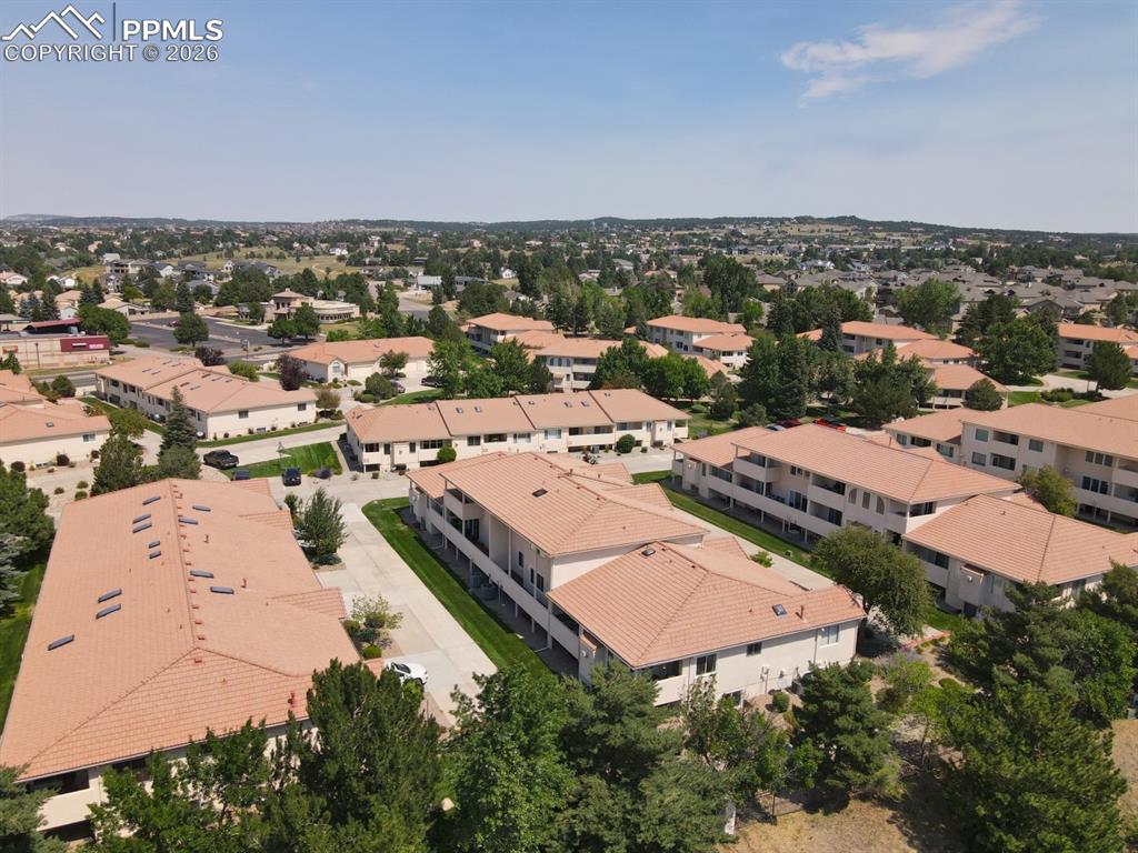 Image 38 of 43: Aerial view of residential area