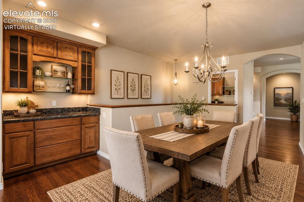 Image 13 of 50: VIRTUALLY STAGED - DINING ROOM