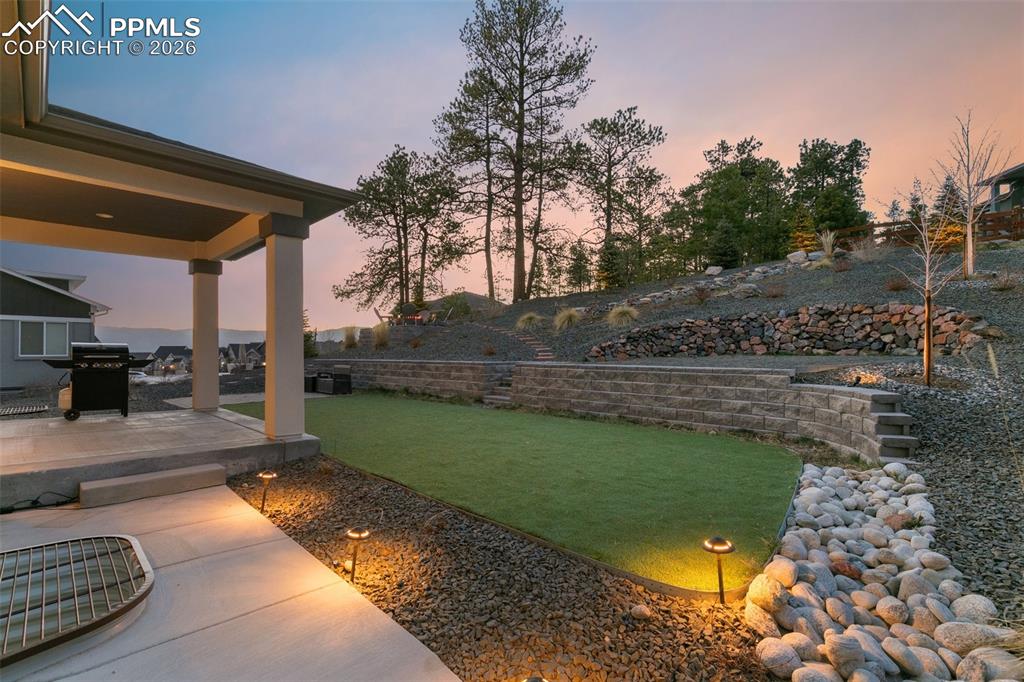 Image 45 of 50: Covered patio