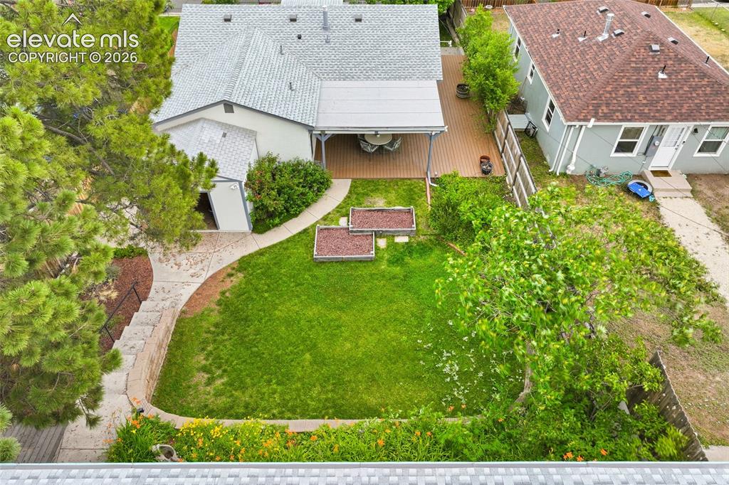 Image 49 of 50: Aerial perspective highlighting the property