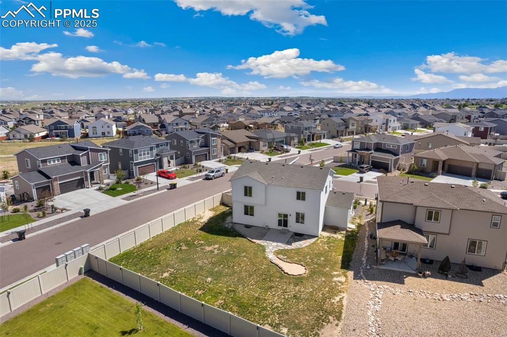 Image 28 of 35: Aerial view of residential area
