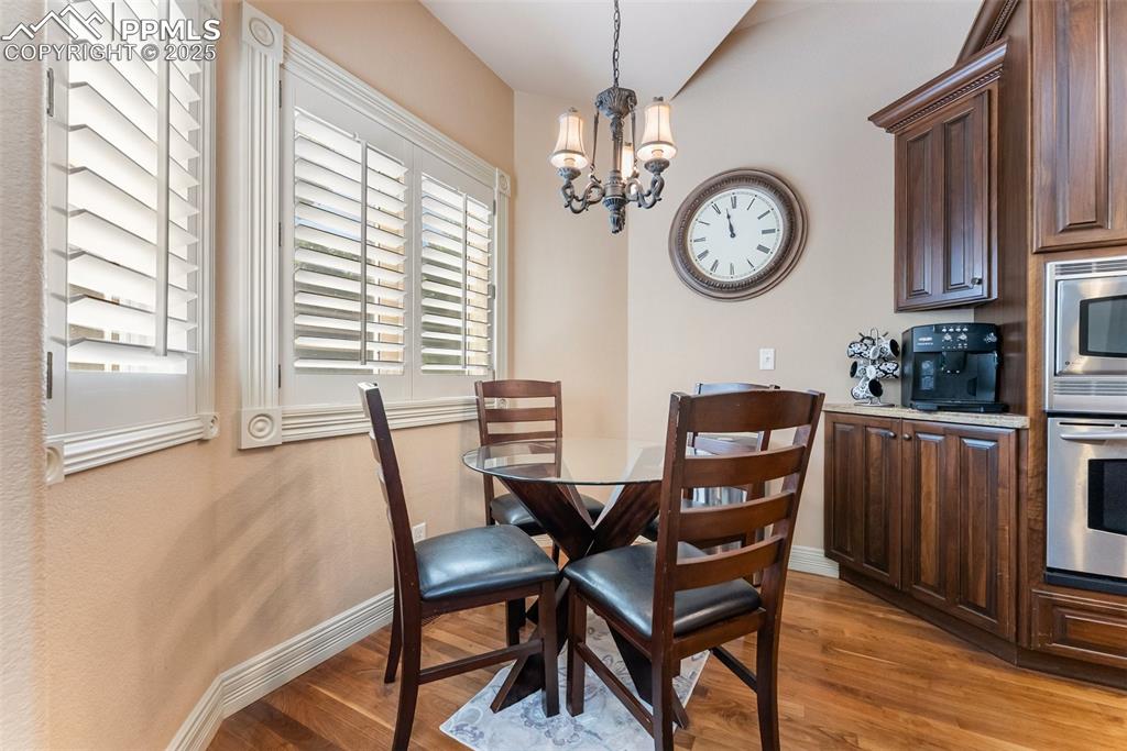 Image 13 of 50: Breakfast dining nook off the kitchen