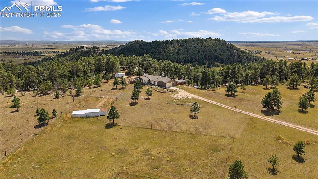 Image 43 of 50: Aerial overview of property