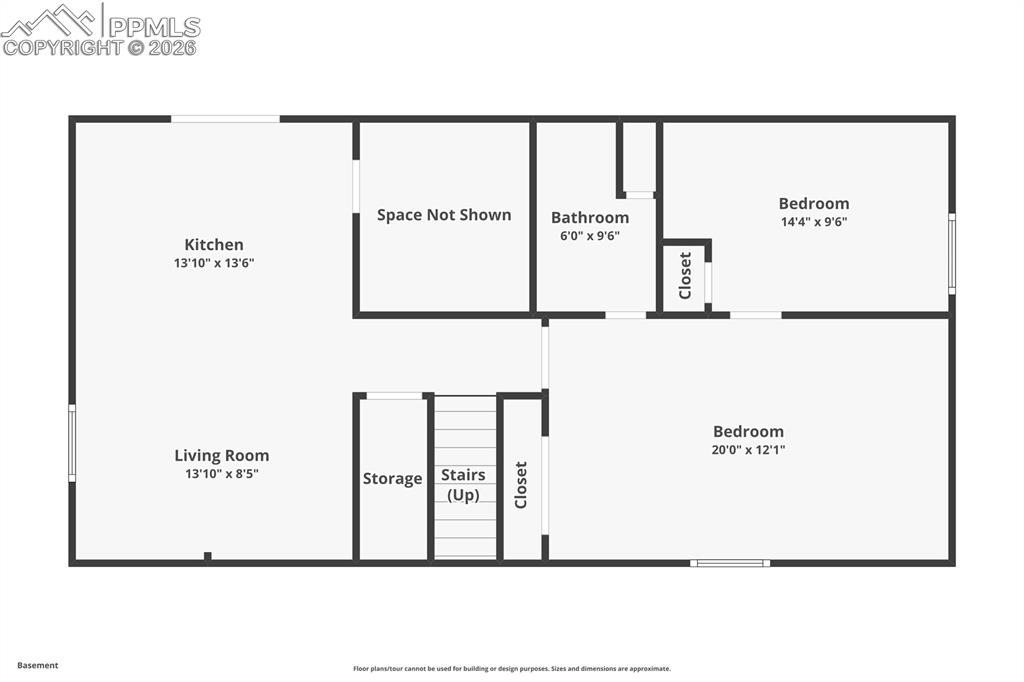 Image 40 of 44: View of floor plan / room layout