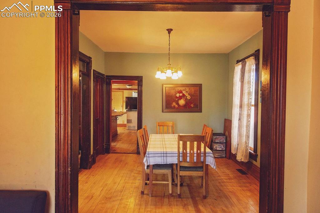 Image 10 of 38: Formal Dining Room Looking From Living Room