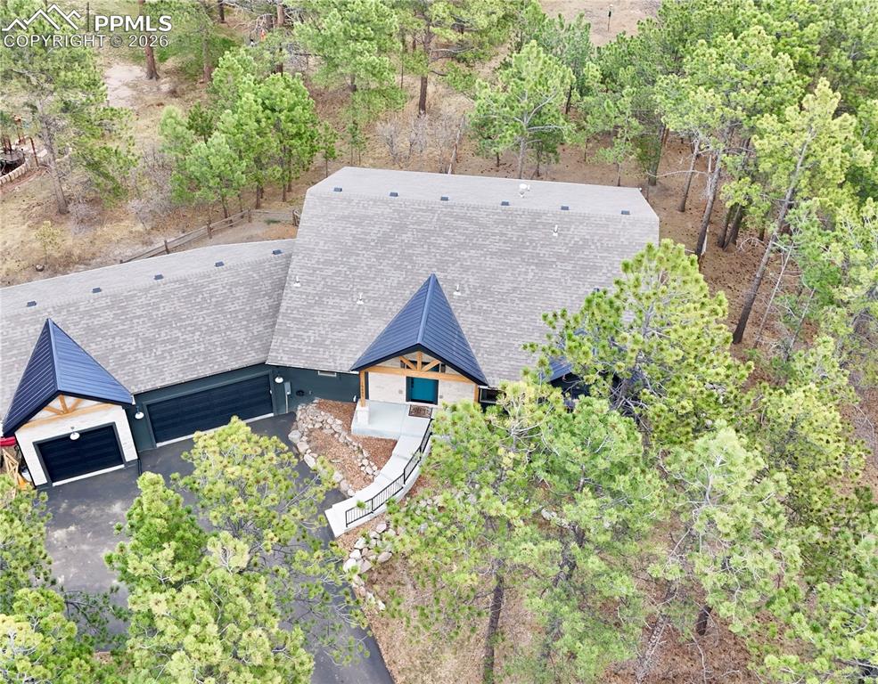 Image 46 of 47: Aerial view of property