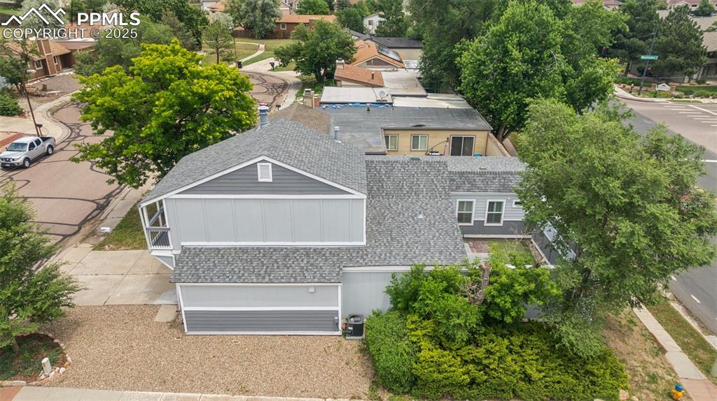 Image 24 of 31: Aerial view of back of property and surrounding area