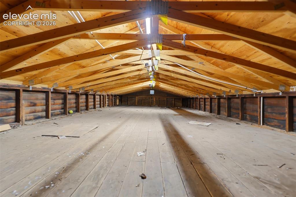 Image 34 of 45: Upstairs Barn/Workshop storage