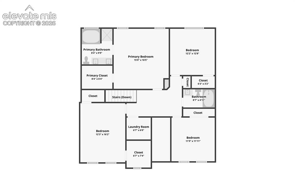Image 33 of 34: Upper Level Floor Plan