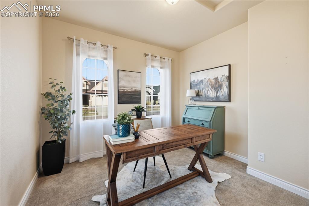 Image 18 of 45: Front Guest Room Or Office, Room Has Closet And French Doors