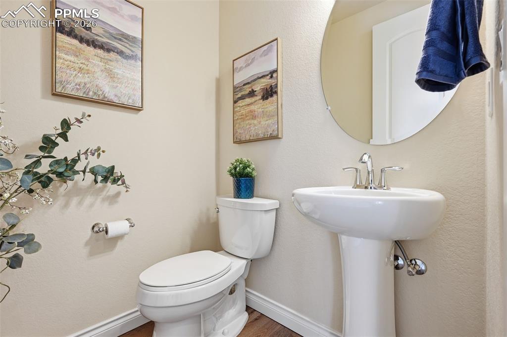 Image 19 of 45: Half Bath On Main Level Near Entry