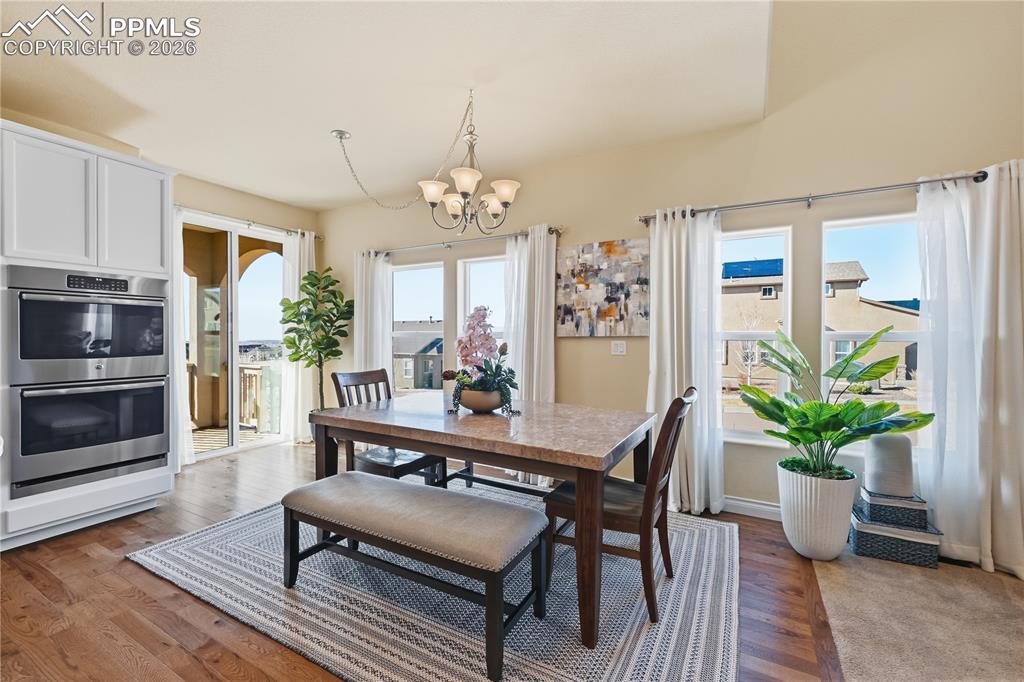 Image 20 of 45: The Dining Area Flows Into the Open Kitchen Well For Entertaining