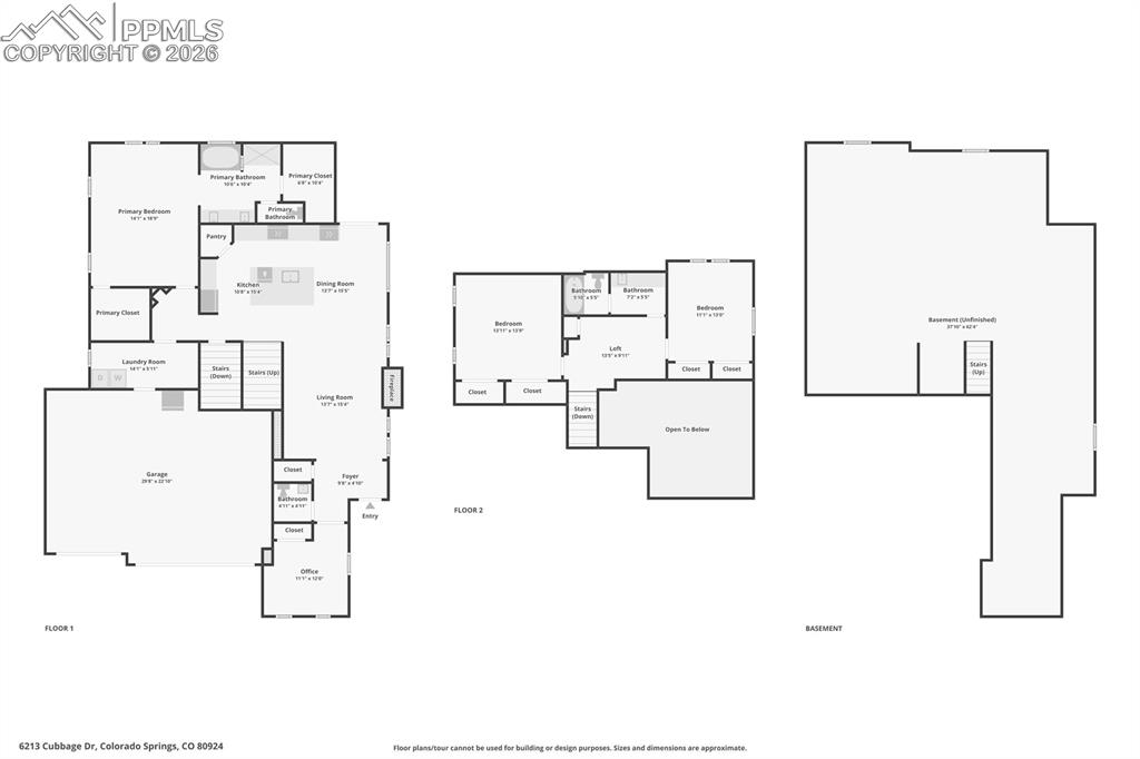 Image 45 of 45: All Three Levels Floor Plan