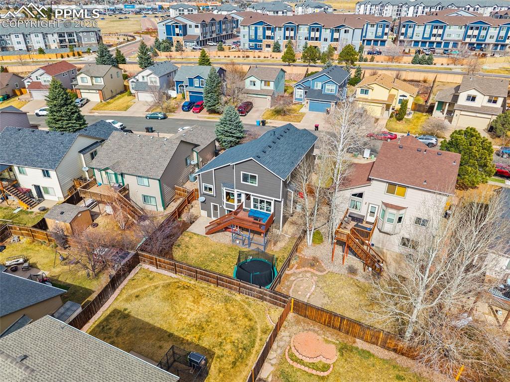 Image 44 of 46: Aerial view of residential area