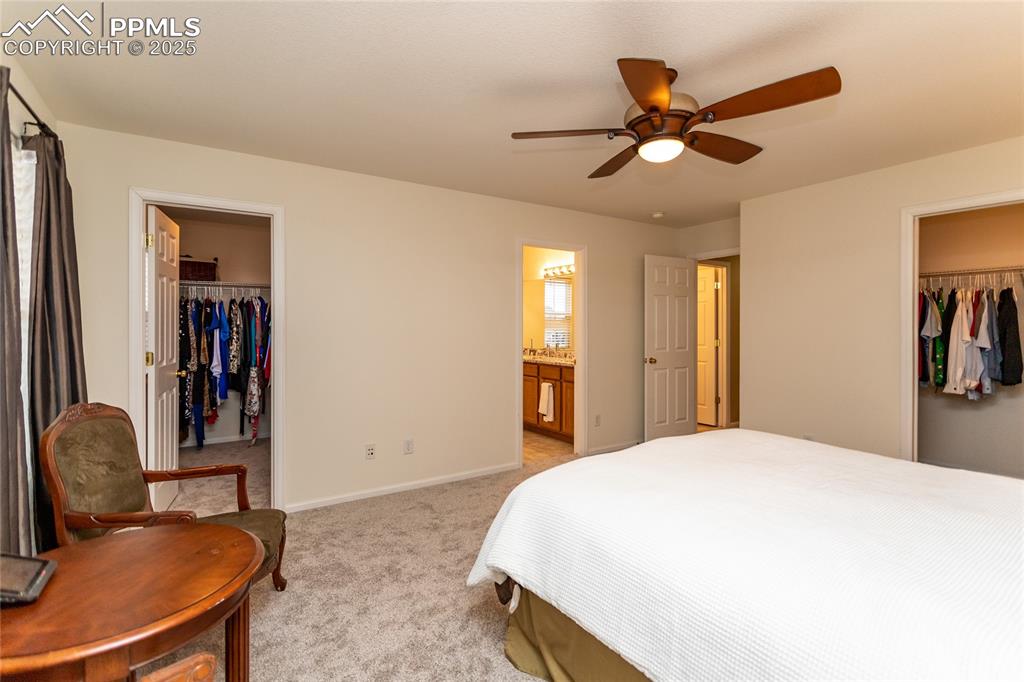 Image 21 of 40: Primary Bedroom. with bath and 2 walk in closets.