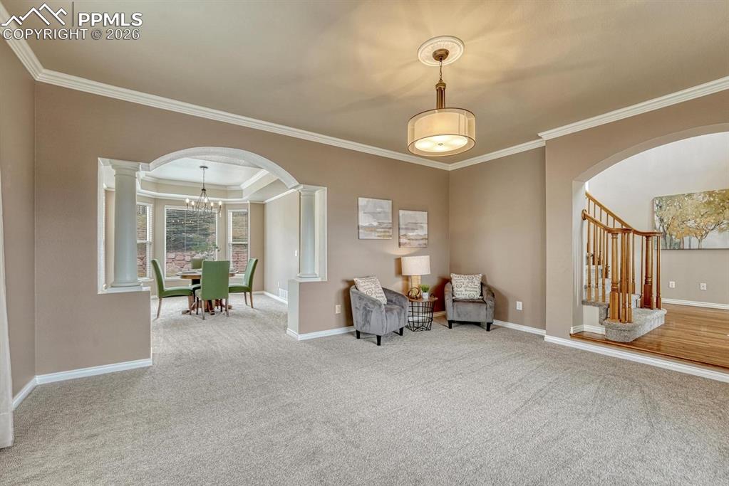 Image 6 of 47: Large living room with views!