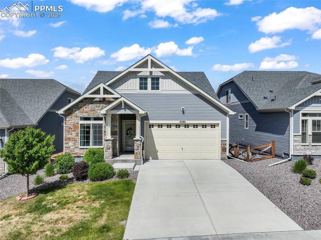Caption: Front of home