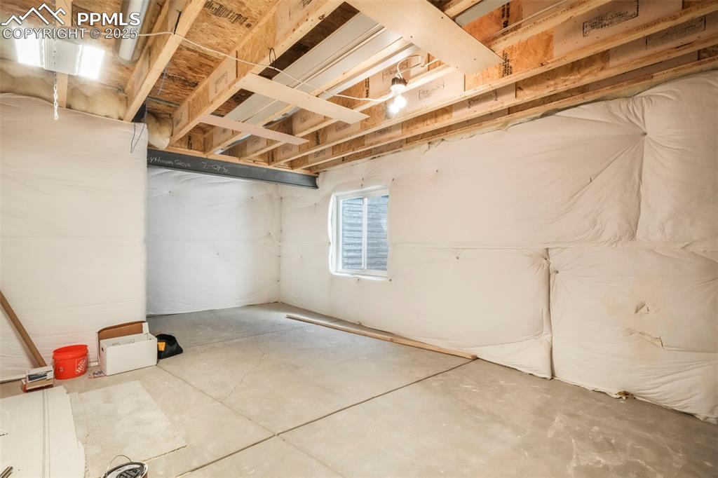 Image 42 of 50: Basement storage space, could be finished for a large additional bedroom