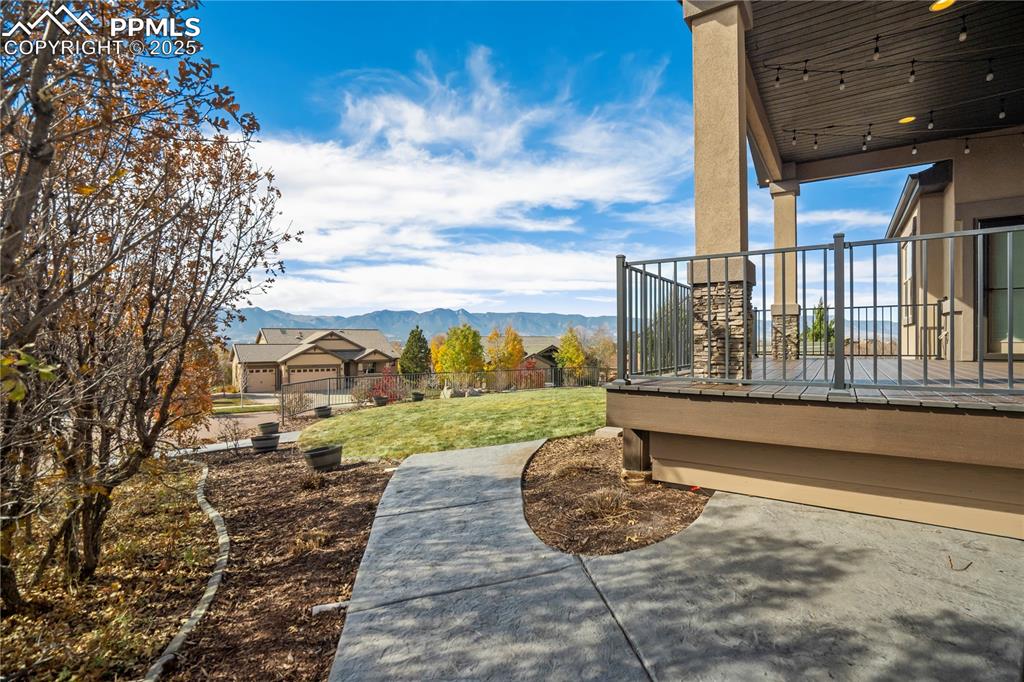 Image 46 of 50: backyard with a mountain view