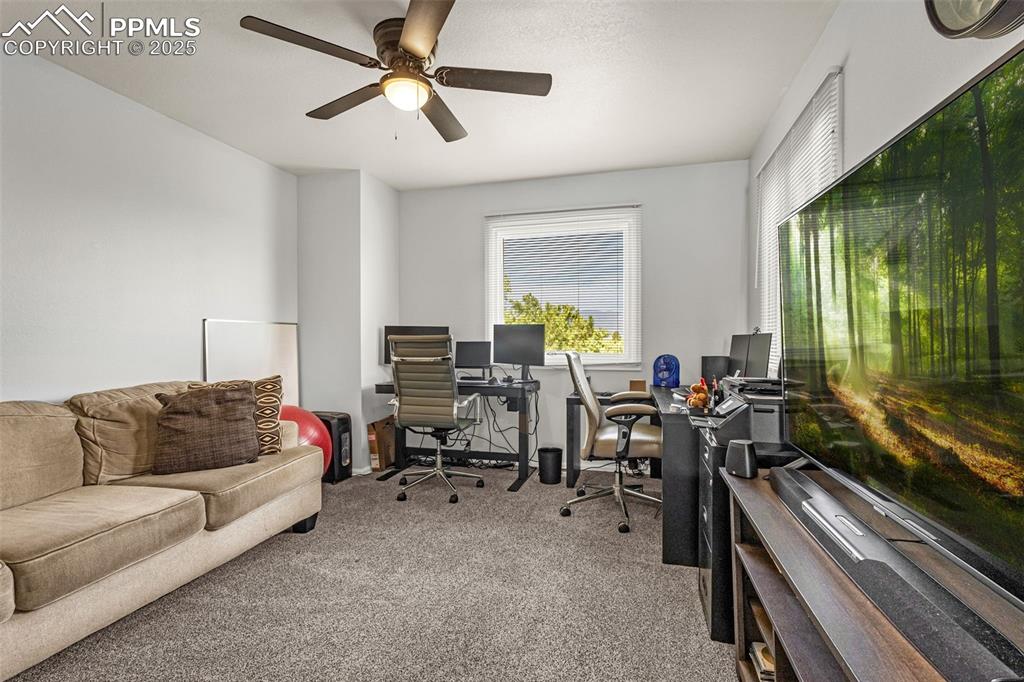Image 24 of 37: 2nd upstairs bedroom/office with private bath