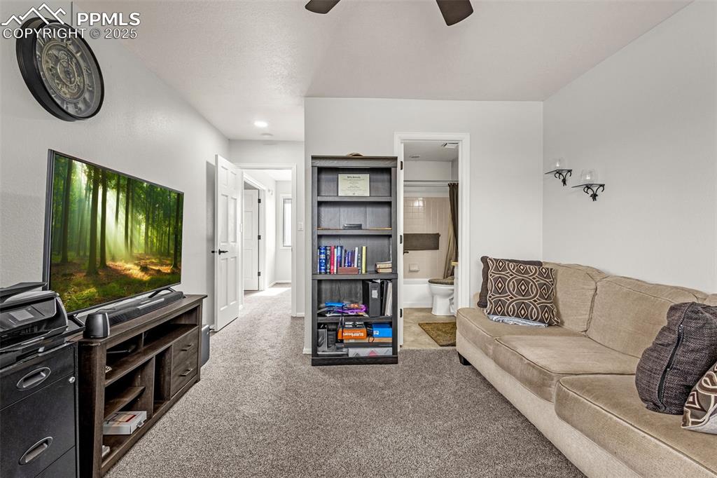 Image 25 of 37: 2nd upstairs bedroom/office with private bath